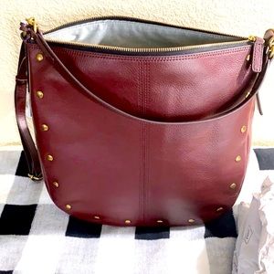 🎉LIKE🆕 FOSSIL Gold Stud front Crossbody with shorter strap!🎉